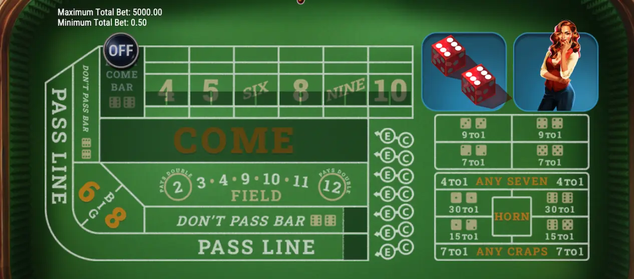 Craps game online